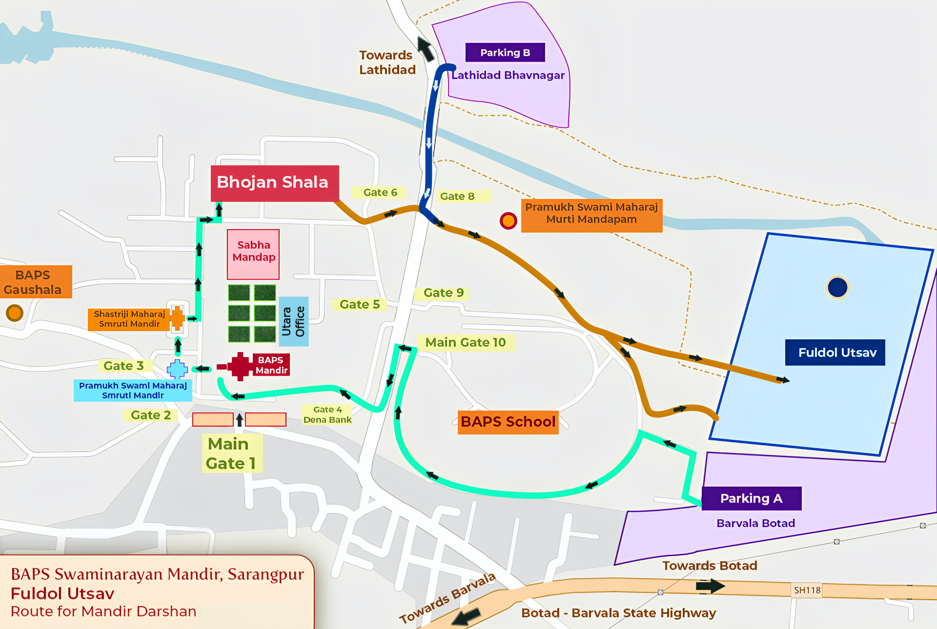 Map - Pushpadolotsav 2023